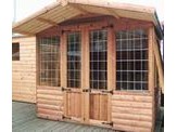 8 x 6 Loglap Lodge + 2ft Canopy