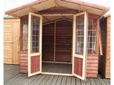 10 x 8 Loglap Lodge + 2ft Canopy